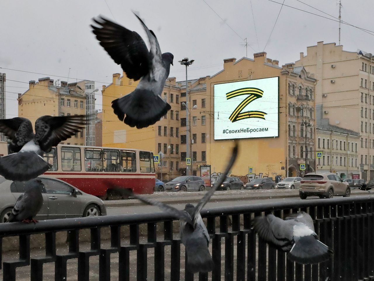 The letter "Z" has become a symbol of support for Russia's war in Ukraine.  